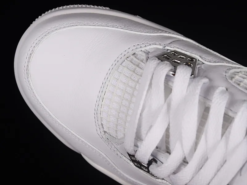 All Categories Air Jordan Jordan Series Basketball Shoes Air Jordan 4 Pure Original Version Air Jordan 4 Retro "PureMoney" AJ4 Joe 4 White Cat Full First Layer Authentic Standard 308497-100